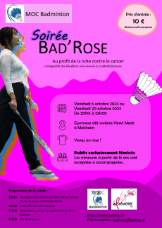 Affiche Bad'Rose 2023