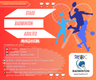 stage adultes octobre 2024